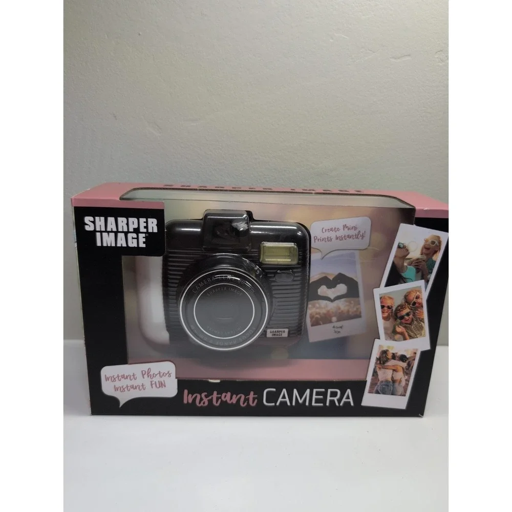 Sharper Image IC2018 Instant Camera - Black/White Compact‎ 60mm Lens